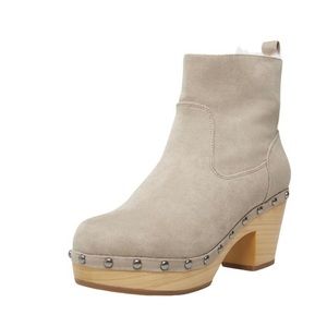 Madden Girl Womens Svet Faux Suede Faux Fur Lined Booties